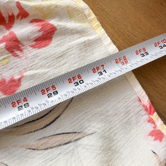 BILLABONG Fire Nights Boho Floral Beach Swim Cover Up Open Front Kimono Size S/M - Picture 9 of 10